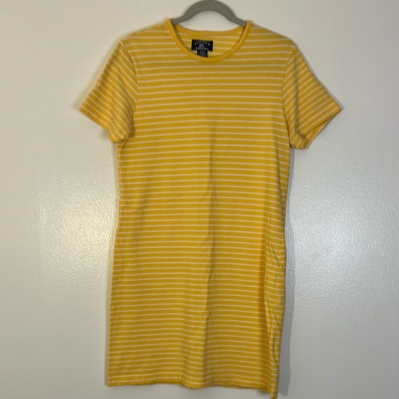 Cutter & Buck | Striped yellow/white T-shirt dress Women’s size M short sleeves - Picture 6 of 6